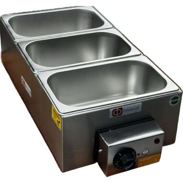 Imagem de Derretedeira de Chocolate 3 Cubas 2,5 Kg Cada Cuba Linha Industrial Banho-Maria Multiuso Consercaf