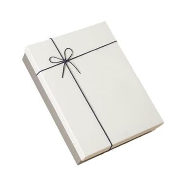 Imagem de Generic Caixa de presente para o dia das mães, elegante, caixa de papelão, leve, caixa de embalagem retangular para o dia dos pais, para dia dos, Branco e Cinza