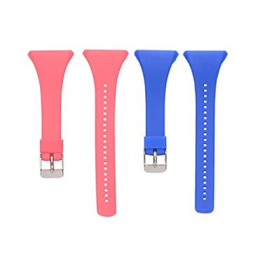 Imagem de HUABAO Pulseira de relógio compatível com Polar FT4/FT7, pulseira de silicone ajustável para smartwatch Polar FT4/FT7, Silicone