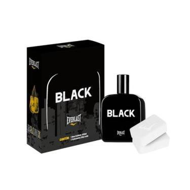 Imagem de Kit Masculino Everlast Black Colônia 100ml + 2 Sabonetes 80G - Agua De