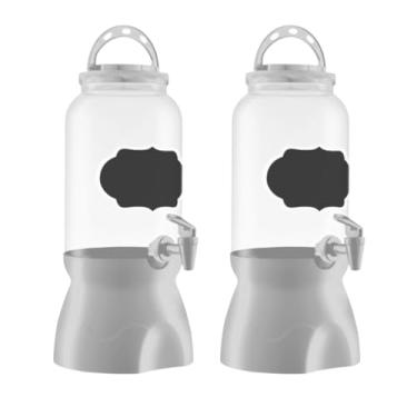 Imagem de Kit 2 Suqueira Com Suporte E Torneira 3,6lt Lousa 3,6lt (Branco)