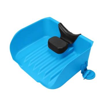 Imagem de Lavatório de cabelo portátil para lavatório de xampu – Bandeja de xampu para estação de lavagem de cabelo Kaleurrier para uso em casa para pia e banheira – enxágue sem rasgos para bebês e crianças,