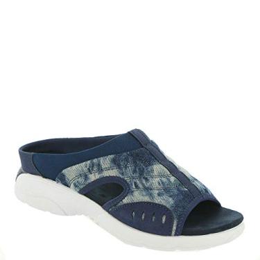 Imagem de Easy Spirit Sandália rasteira feminina Traciee7, Azul, 7.5 X-Wide