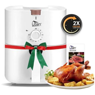 Imagem de Fritadeira Elétrica AirFryer 4L de Capacidade com Temperatura Ajustável e Temporizador, 1700W 110V, UTEN, Branco