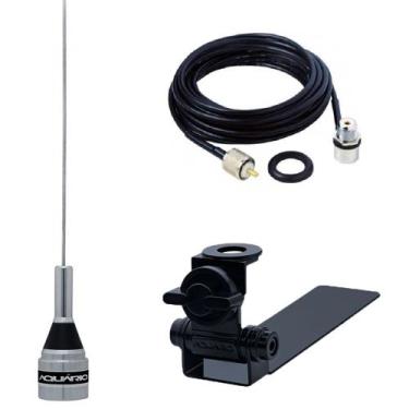 Imagem de Antena Móvel Vhf M-300c Suporte Caminhonete Cabo Coaxial com Conectore