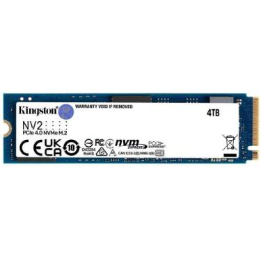 Imagem de SSD Kingston NV2, 4TB,  PCIe 4.0, NVMe Gen, Leitura: 3500 MB/s e Grava