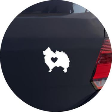 Imagem de Adesivo de Carro Lulu Da Pomerânia - Cor Branco - Melhor Adesivo, Bran