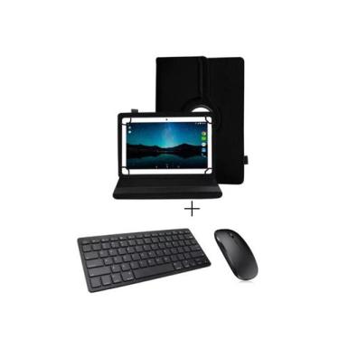 Imagem de Capa + Teclado E Mouse Bluetooth Para Tablet Pritom M10 10.1 Polegadas