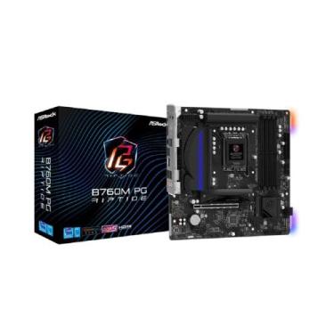 Imagem de Placa Mãe ASRock B760M PG Riptide, Chipset B760, Intel LGA 1700, mATX,