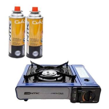 Imagem de Fogareiro Camping frontier flex Nautika Com Refil 2 Gas 227g