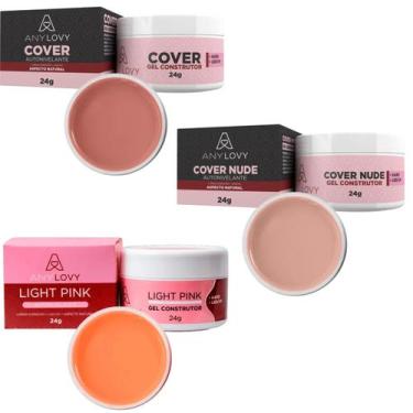 Imagem de Kit 3 Géis Anylovy 24g: Versatilidade e Qualidade para Suas Unhas, Gel