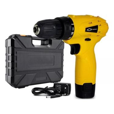 Imagem de Parafusadeira Furadeira A Bateria 12v Chevrolet Marcenaria Premium - J