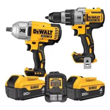 Imagem de Chave Impacto Dcf899 + Parafusadeira Impacto Dcd996 DEWALT + 2 Bateria