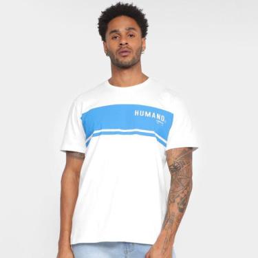 Imagem de Camiseta Colcci Bicolor Manga Curta Masculina, Off white, M