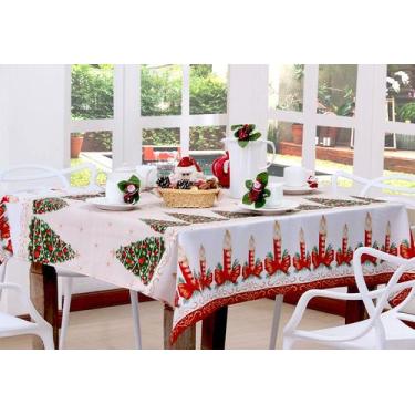 Imagem de Toalha De Mesa Natalina - deccoralle, Retangular