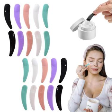 Imagem de 20Un Mini Espátula Ponta Redonda Para Cremes Faciais Skin Care - Kit 2