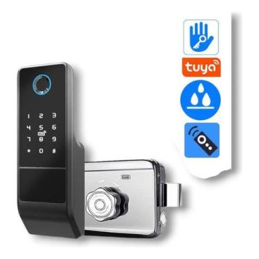 Imagem de Fechadura Smartdoor - Mg65 Digital Wifi Tuya Externa Portão - MG Metai