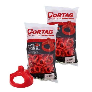 Imagem de Kit 100 Porca Cunha Niveladora Espaçador Rosca Cortag