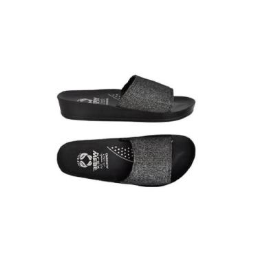 Imagem de Sandália Ortopédica Conforto Neoprene Webe Flex, 35, Preto, Cinza