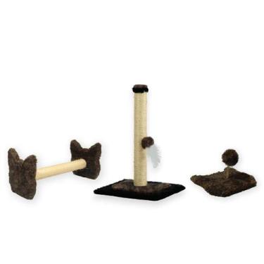 Imagem de Arranhador Para Gatos Poste P Torre Sisal Poste Horizontal e Mola Malu