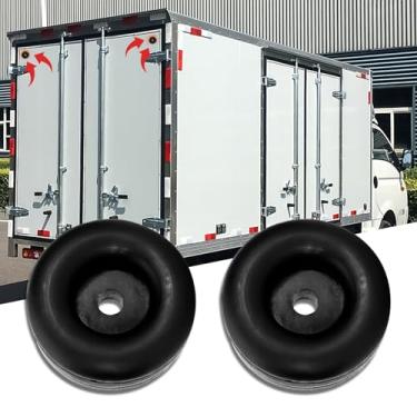 Imagem de 2 peças de amortecedores de borracha automotivos, almofada de almofada de para-choque de carro, para-choques de porta de rampa de reboque, substituição de porta de rampa de reboque de carga,