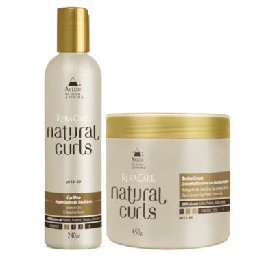 Imagem de Kit Natural Curls 1 Higienizador 240ml 1 Creme Butter Cream 450g Kerac