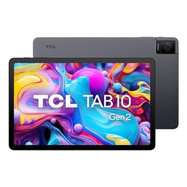 Imagem de TCL Tablet Android TAB 10 geração 2, Wi-Fi de 10,4 polegadas, 128 GB, tela Full HD 2K, bateria de 6000 mAh, Android 13, design fino, versão 2023, versão dos EUA, cinza espacial