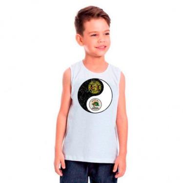 Imagem de Regata Infantil Branca Cobra Kai 01 - DESIGN CAMISETAS, Branco, 12