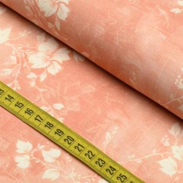 Imagem de Tecido Estampado para Patchwork - Sweet Moments : Floral Salmon (0,50x