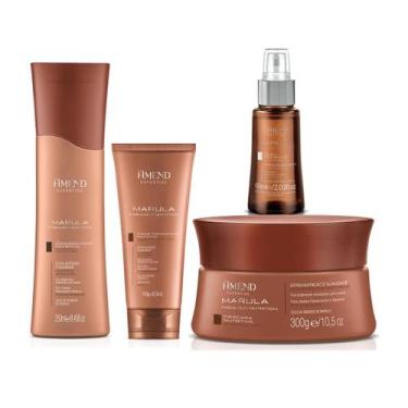 Imagem de Kit Marula Amend Expertise Condicionador Máscara Leave-in e Óleo
