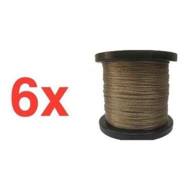 Imagem de Kit 6 Bobinas 500mts Cabo De Aço Com Pvc 1,75mm Para Varal - ART-VARAL