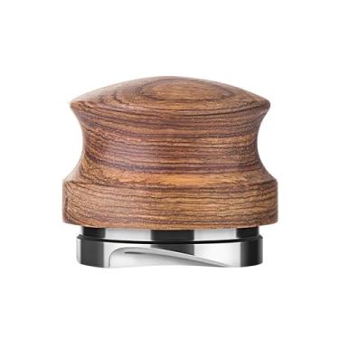 Imagem de Joyeee Tamper de café de 58 mm com cabo de madeira, lindas calcadeira de café expresso para barista premium, amantes de café, cafeteria artesanal
