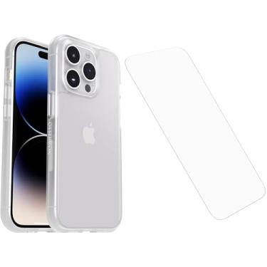 Imagem de OtterBox Capa fina para iPhone 14 PRO MAX com protetor de tela, transparente, série Prefix