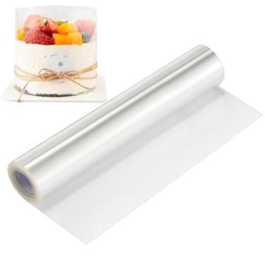 Imagem de DOCMON Colar de bolo, folhas de acetato para assar, 25 x 904 cm, coleiras transparentes de acetato, kit de bolo em forma de gelo, ferramentas de cozimento para bolo, chocolate, sobremesa, confeiteiro,