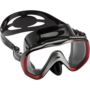 Imagem de Máscara de Mergulho Cressi Liberty - Preto/vermelho