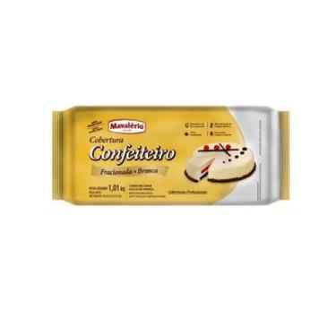 Imagem de Cobertura Confeiteiro Mavalerio Barra 1,01kg Branco - Mavalério