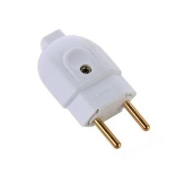 Imagem de Plugue Tomada Macho 2 Polos 20A 250V Branco TRAMONTINA