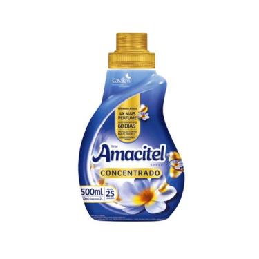 Imagem de Amaciante de Roupas Concentrado Amacitel Super Frasco 500ml - CasaKm, 
