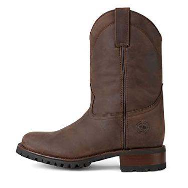 Imagem de 7L SIETE LEGUAS - Bota masculina de couro com sola estilo 1000, Marrom louco, 46