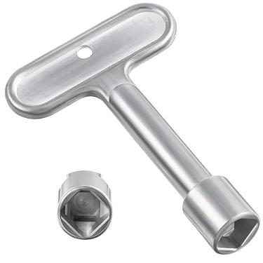 Imagem de Dreyoo Chave de hidrante compatível com Zurn P1300-PART-13-KEY Z1300 série hidrante - soquete quadrado de 9,5 cm, ferramenta de desligamento de chave de torneira de água para torneiras de hidrante de