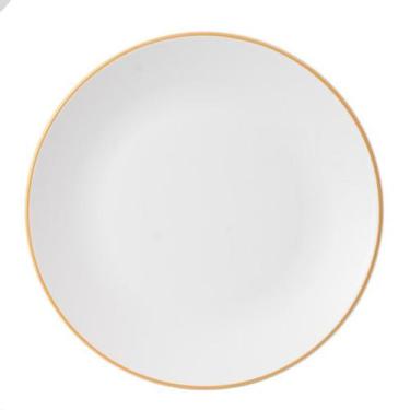 Imagem de Prato Raso Porcelana Filete Ouro Legacy Gold 26,5cm 6un LHermitage - L