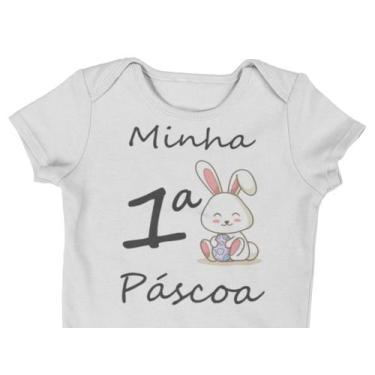 Imagem de Body Bebê Infantil Minha Primeira Páscoa Branca - Del France, M