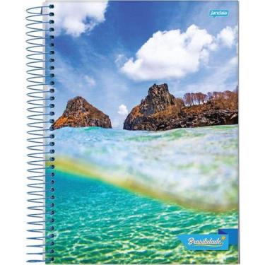 Imagem de Caderno Espiral 1/4 C/F 96 Folhas Brasilidade Jandaia