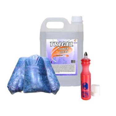 Imagem de Estopa de Azul 2Kg, Marcador Industrial & Multiuso (Power Clean) - Tri