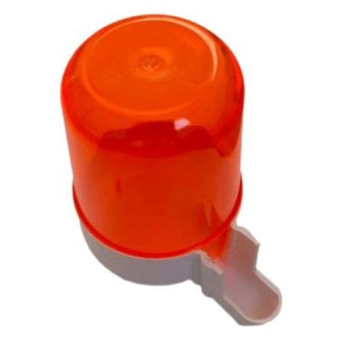 Imagem de Bebedouro Animalplast Grande 300ml - Malha Larga - Laranja Com Base Br