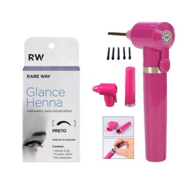 Imagem de Kit Henna Glance sobrancelha com fixador  + Mixer Misturador de pigmen