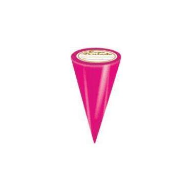 Imagem de 50 Embalagem Para Cone Trufado Com Etiqueta - AAZ, Liso Pink