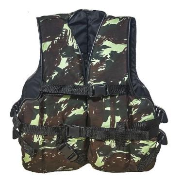 Imagem de Colete Auxiliar Flutuação Salva-Vidas Camuflado 40kg Summer
