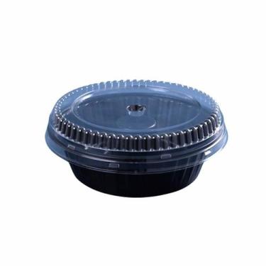 Imagem de Embalagem cpet bolo redondo com tampa preta - g 234p - GALVANOTEK