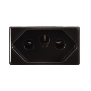 Imagem de Modulo Tomada 20A 250V Preto Liz/tablet/Lux/Giz - Tramontina